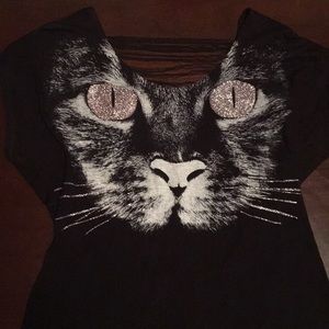 Black kitty shirt